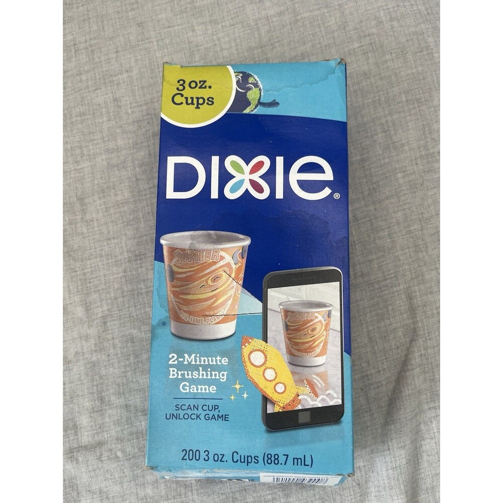 Dixie Everyday Solar System Planet Designs 200+ 3oz Paper Cup discontinued BONUS